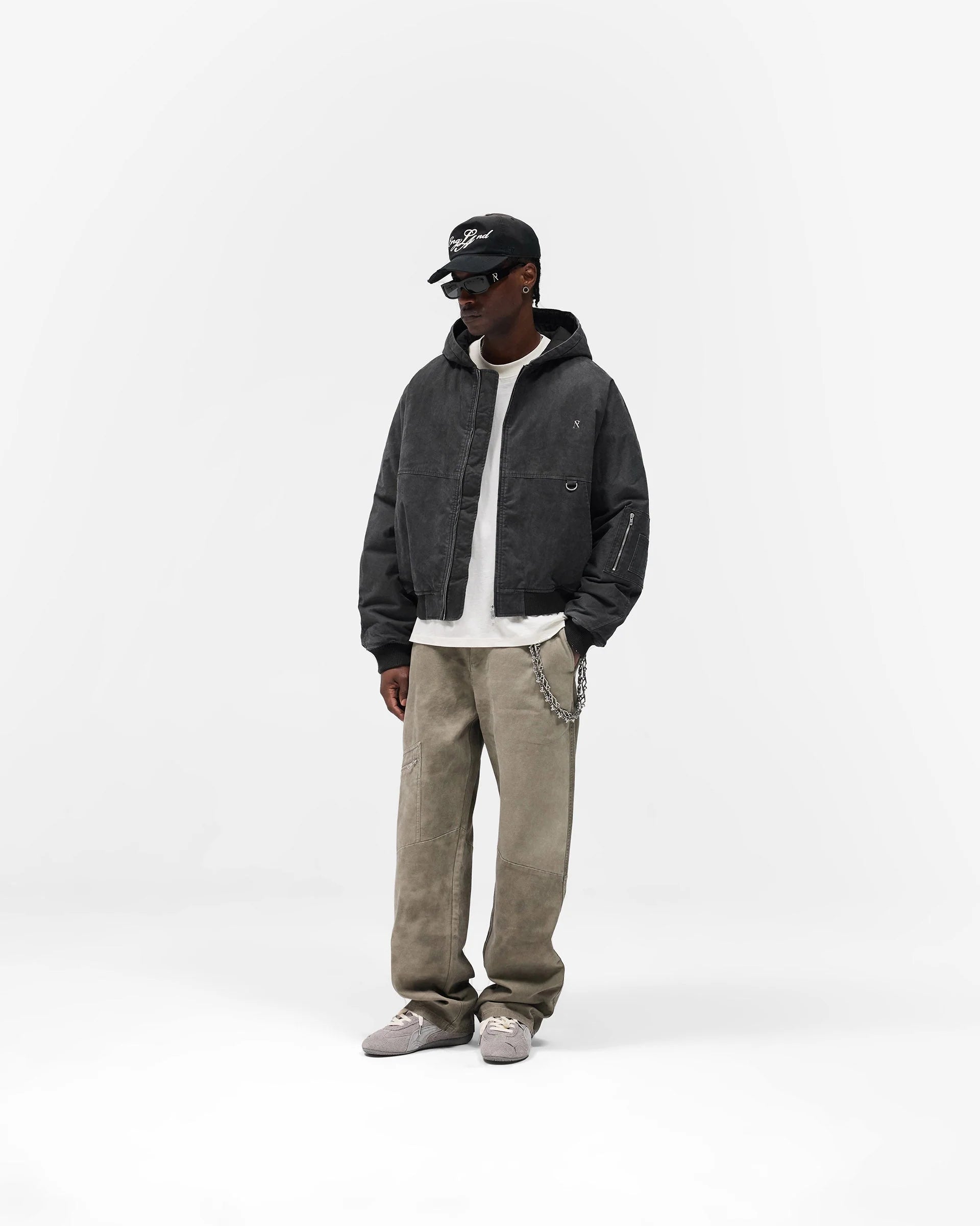 Men’s Cotton Workwear Pant Dark Olive, Cargo Pocket