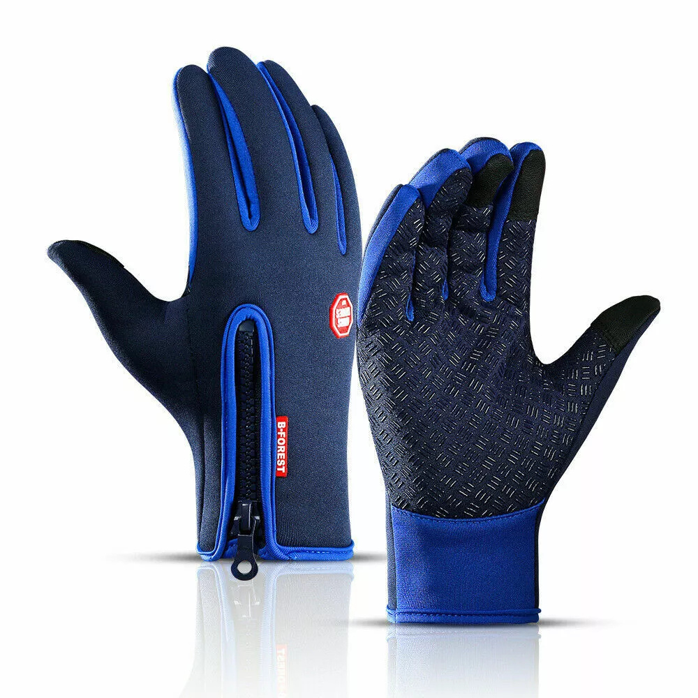 Touchscreen Winter Gloves with Thermal Lining and Silicon Grip Palms