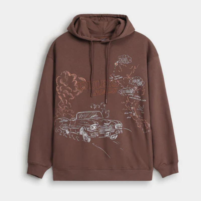 Men’s Hoodie with Adjustable Drawcord