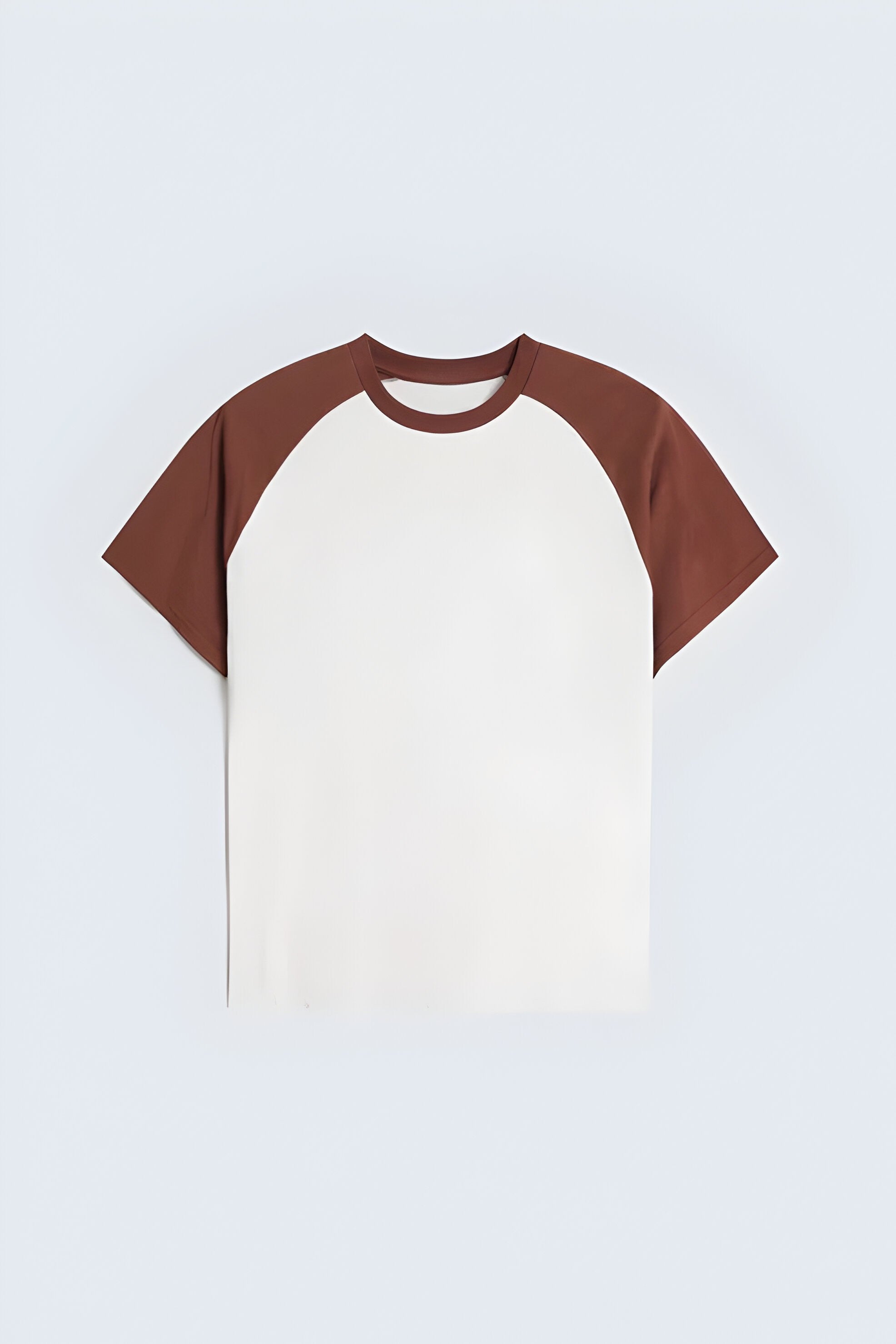 Men’s Color-Block Raglan T-Shirt, Crew Neck