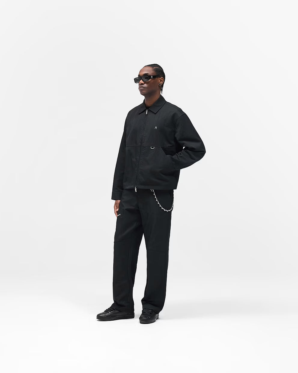 Men’s Nylon Workwear Pant Jet Black, Cargo Pocket