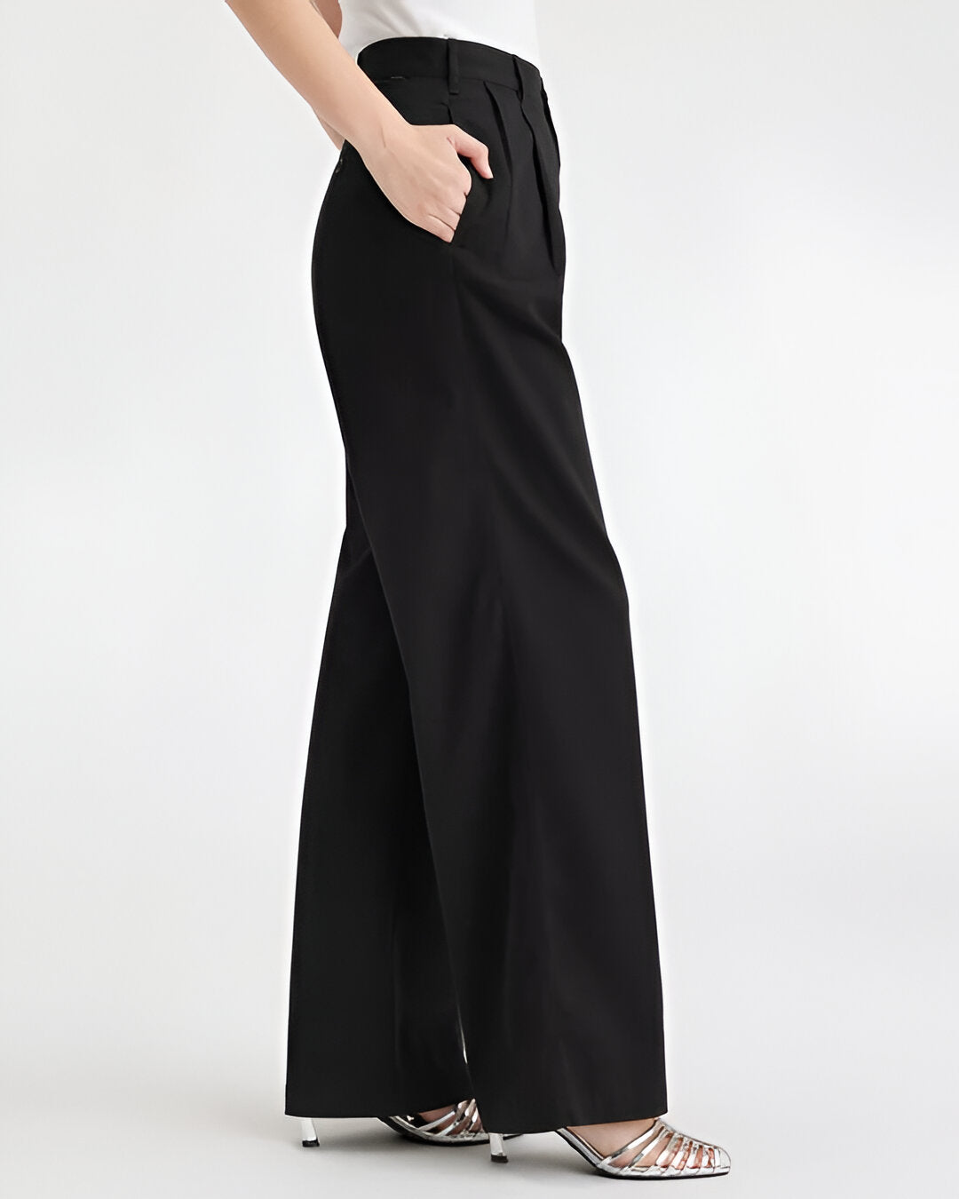 Women’s Pleated Chino High Wide Fit, Wide Leg