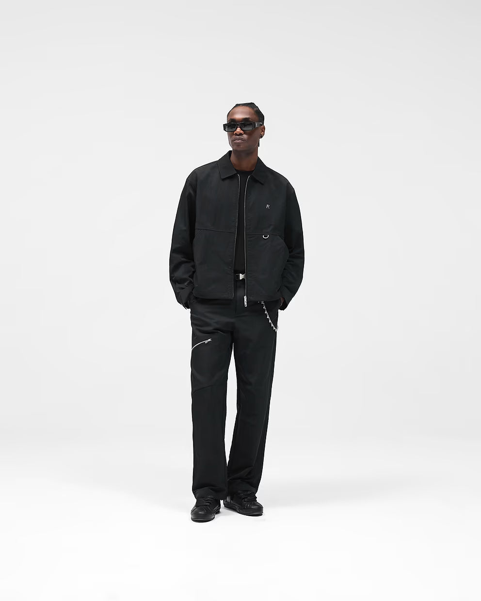 Men’s Nylon Workwear Pant Jet Black, Cargo Pocket