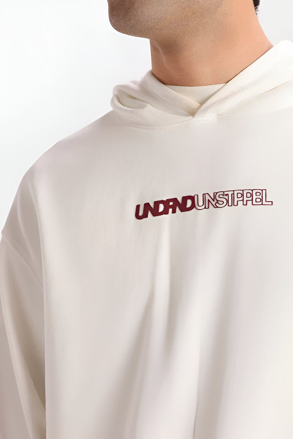 Men’s Slogan Print Hoodie, Kangaroo Pocket