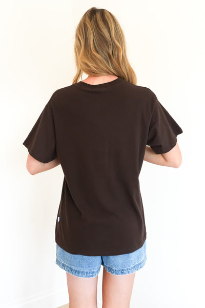 Women’s Freschi Relaxed Tee Brown, Statement Graphic