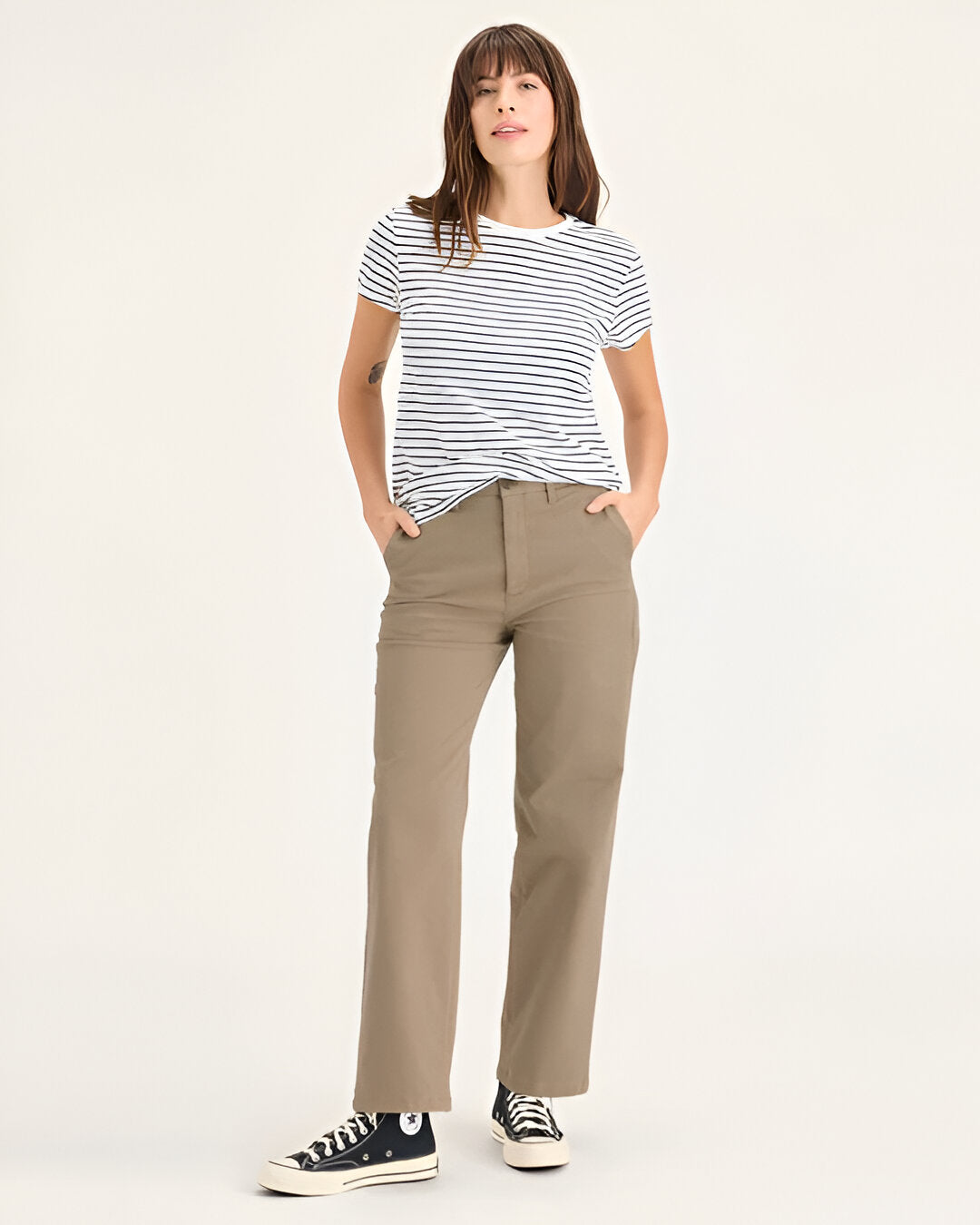 Women’s Blake Chino High Straight Fit, Stretch Twill