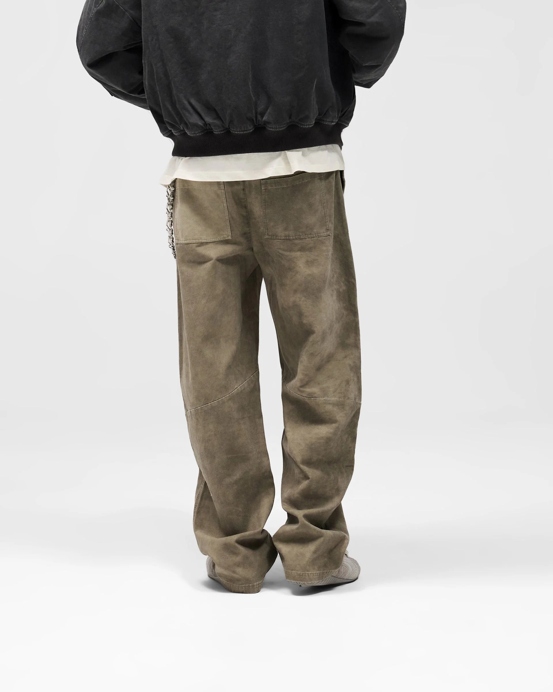 Men’s Cotton Workwear Pant Dark Olive, Cargo Pocket
