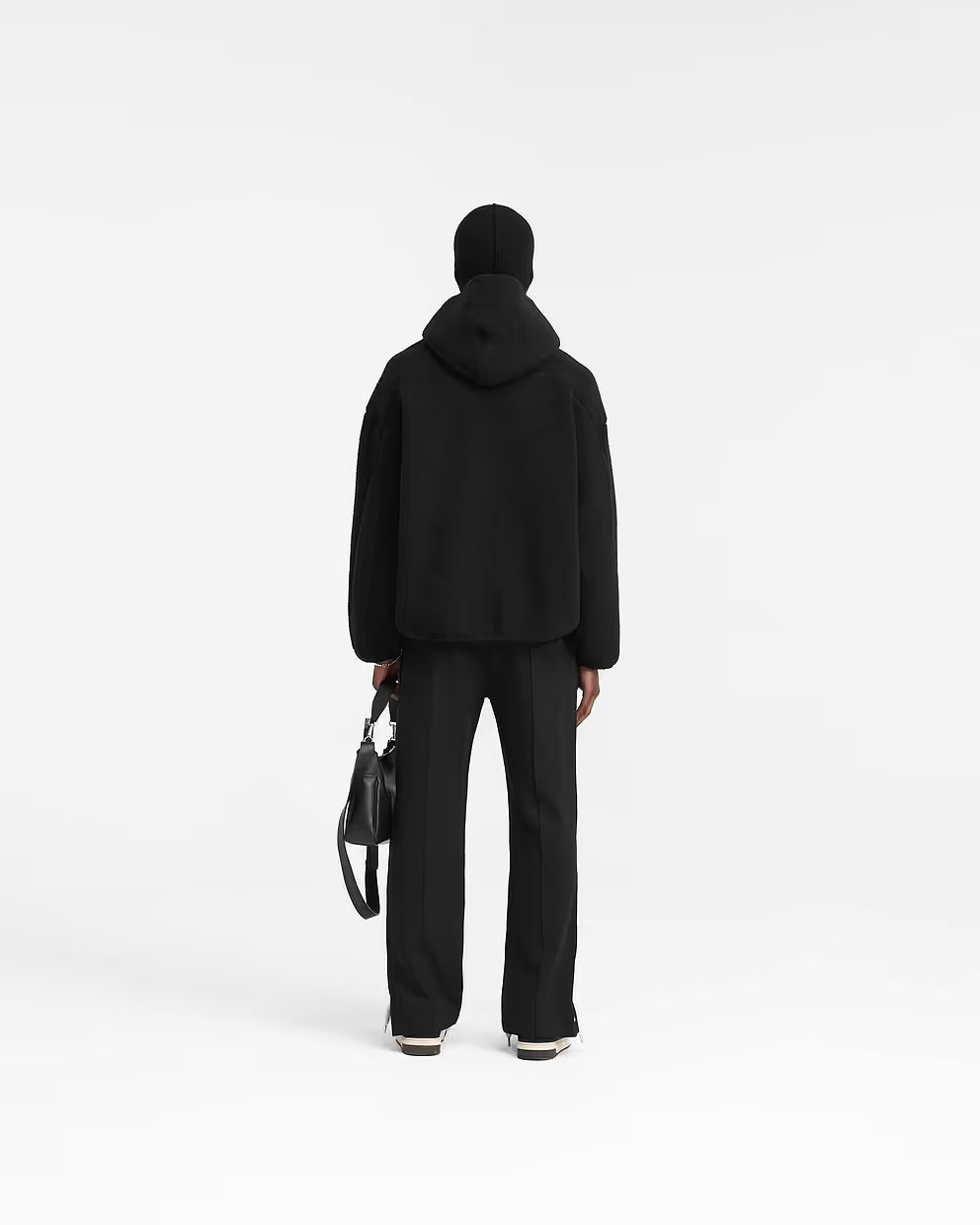 Men’s Popper Pant Black, Split Hem