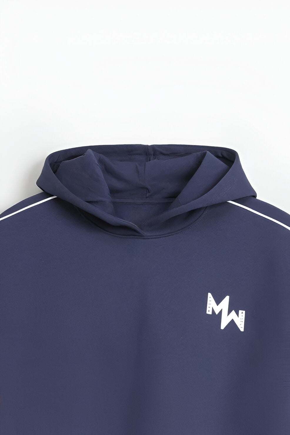Women’s Cropped Activewear Hoodie, Contrast Stripes