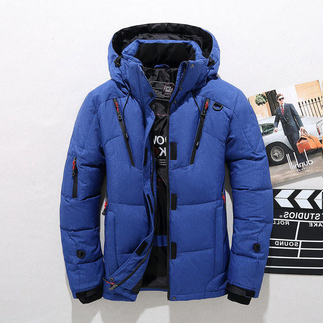 Hooded Zip Jacket with Removable Hood and Thick Polyester Fabric