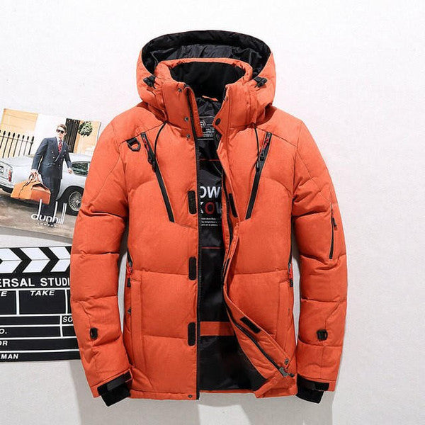 Hooded Zip Jacket with Removable Hood and Thick Polyester Fabric