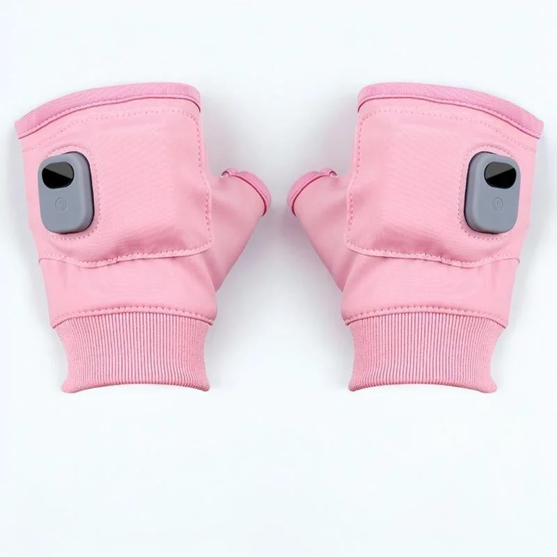 Heated Fingerless Gloves with Three Temperature Settings and Type-C Charging
