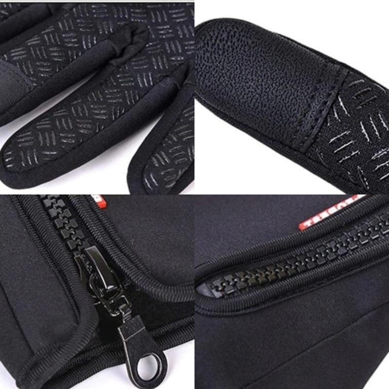Touchscreen Winter Gloves with Triple Layer Insulation and Silicone Grip, Neoprene Full Finger