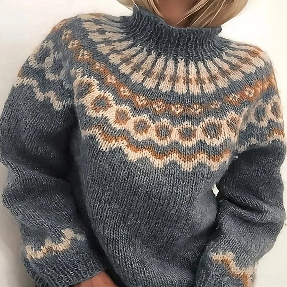 Wool Turtleneck Sweater with Dual Fiber Insulation and Moisture Wicking