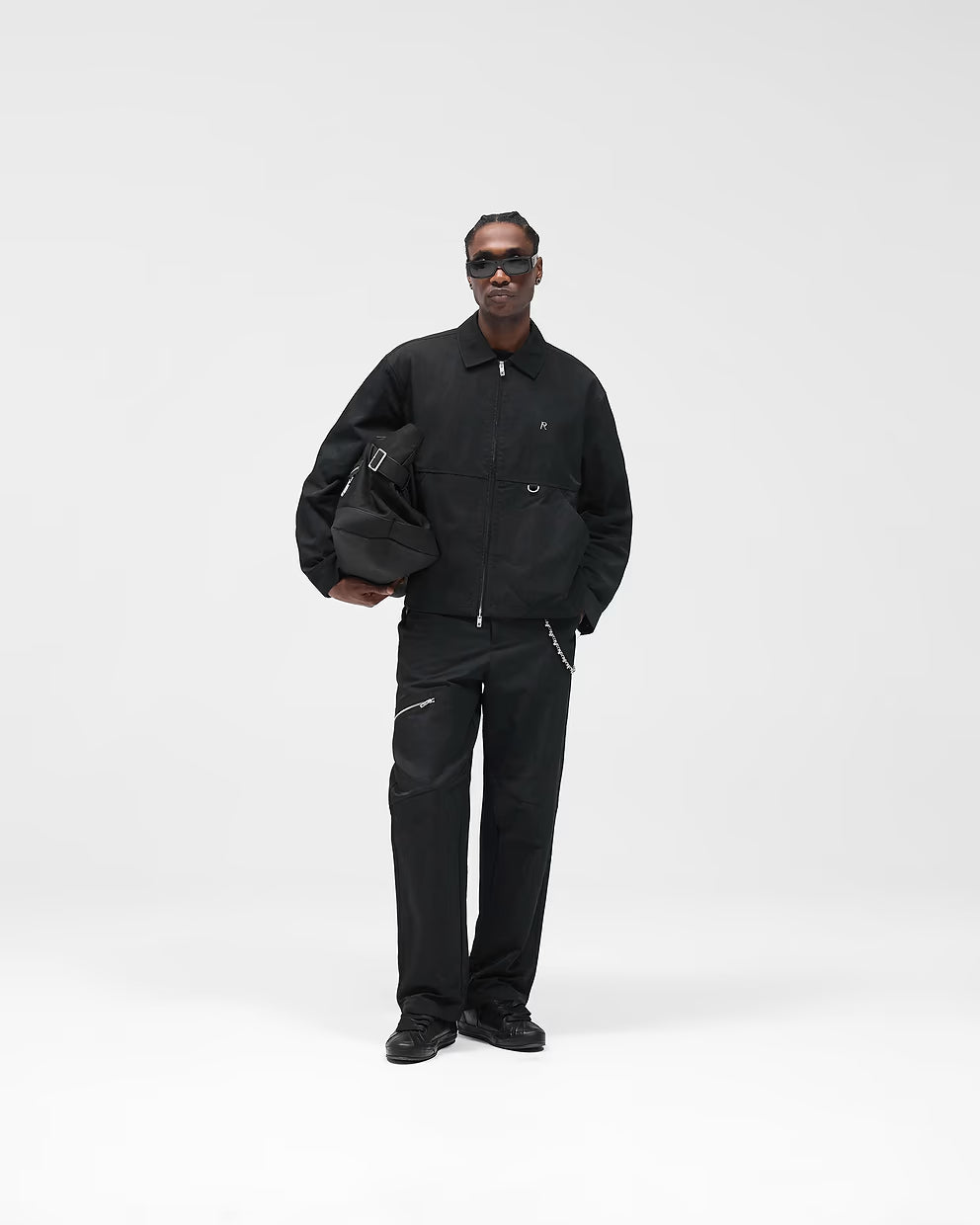 Men’s Nylon Workwear Pant Jet Black, Cargo Pocket