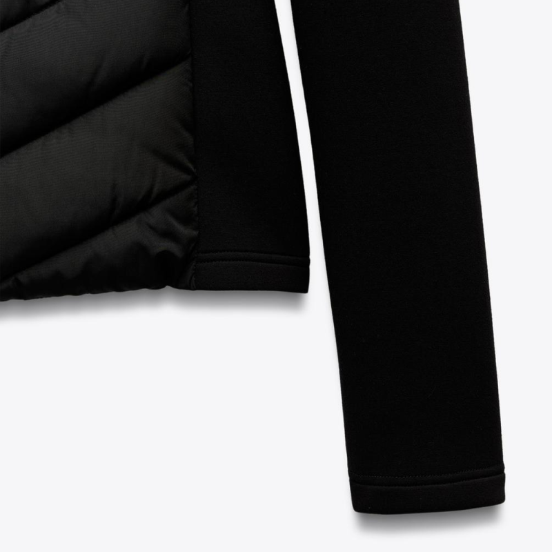 Black Combination Puffer Jacket