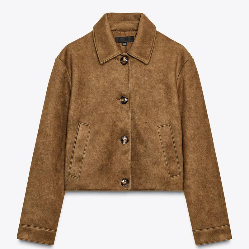 Faux Suede Jacket
