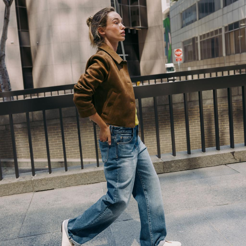 Faux Suede Jacket