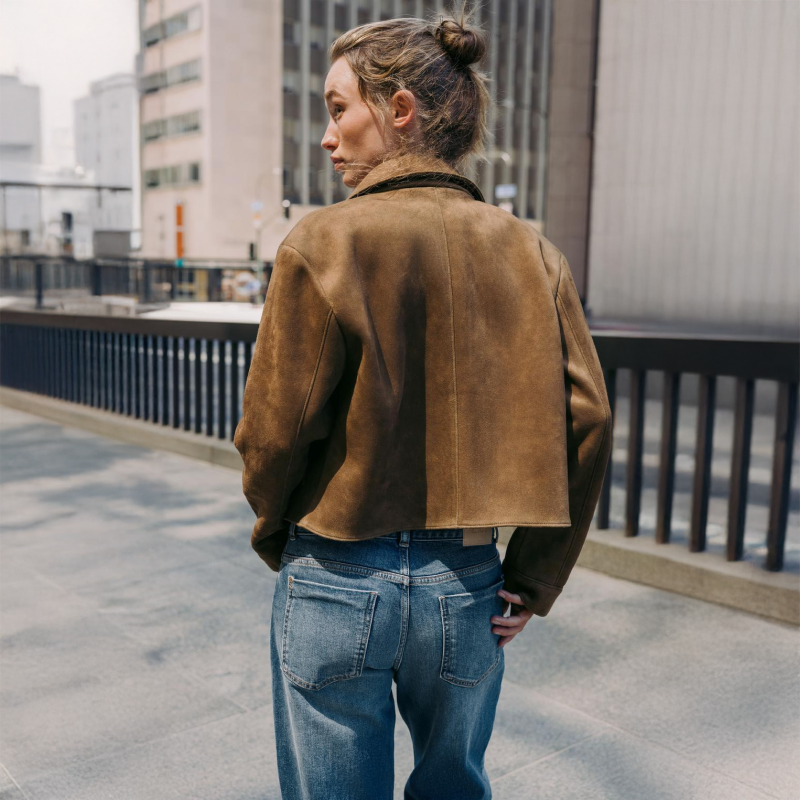 Faux Suede Jacket