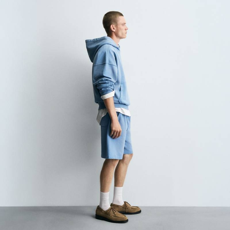 Light Blue Hoodie Sweatshirt