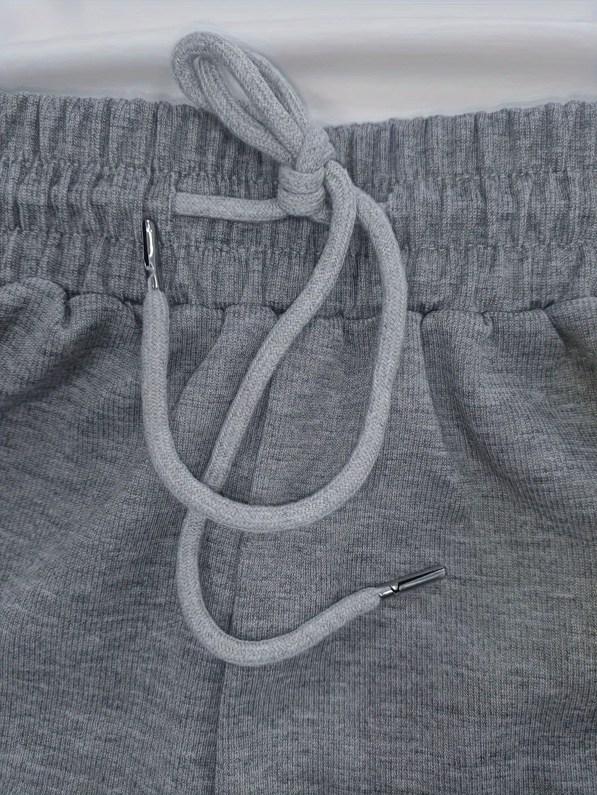 High Waist Straight Leg Sweatpants with Adjustable Drawstring and Soft Fabric