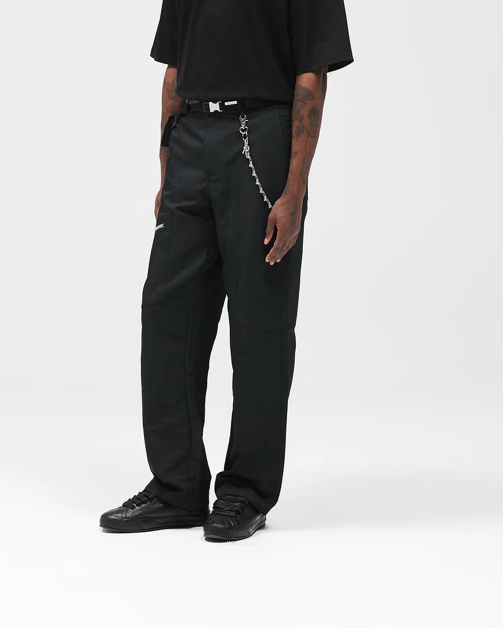 Men’s Nylon Workwear Pant Jet Black, Cargo Pocket
