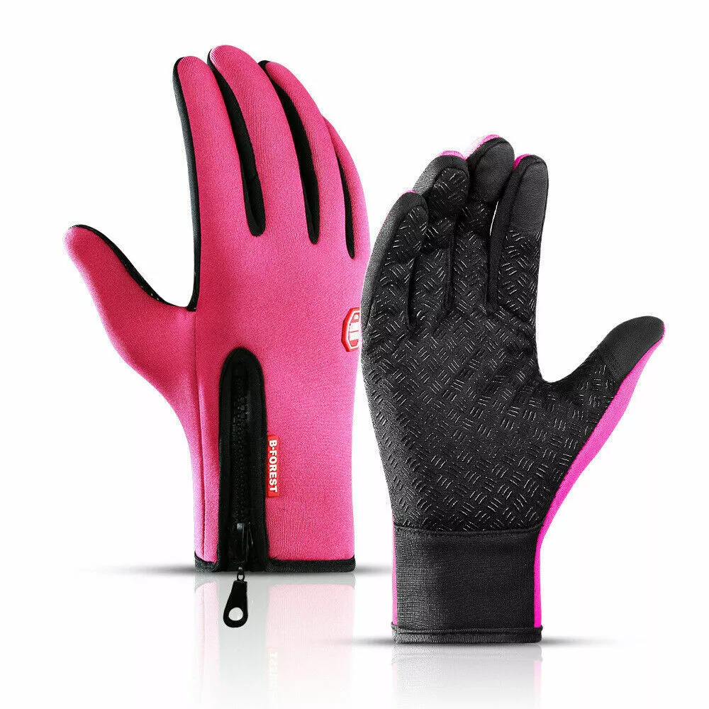 Touchscreen Winter Gloves with Thermal Lining and Silicon Grip Palms