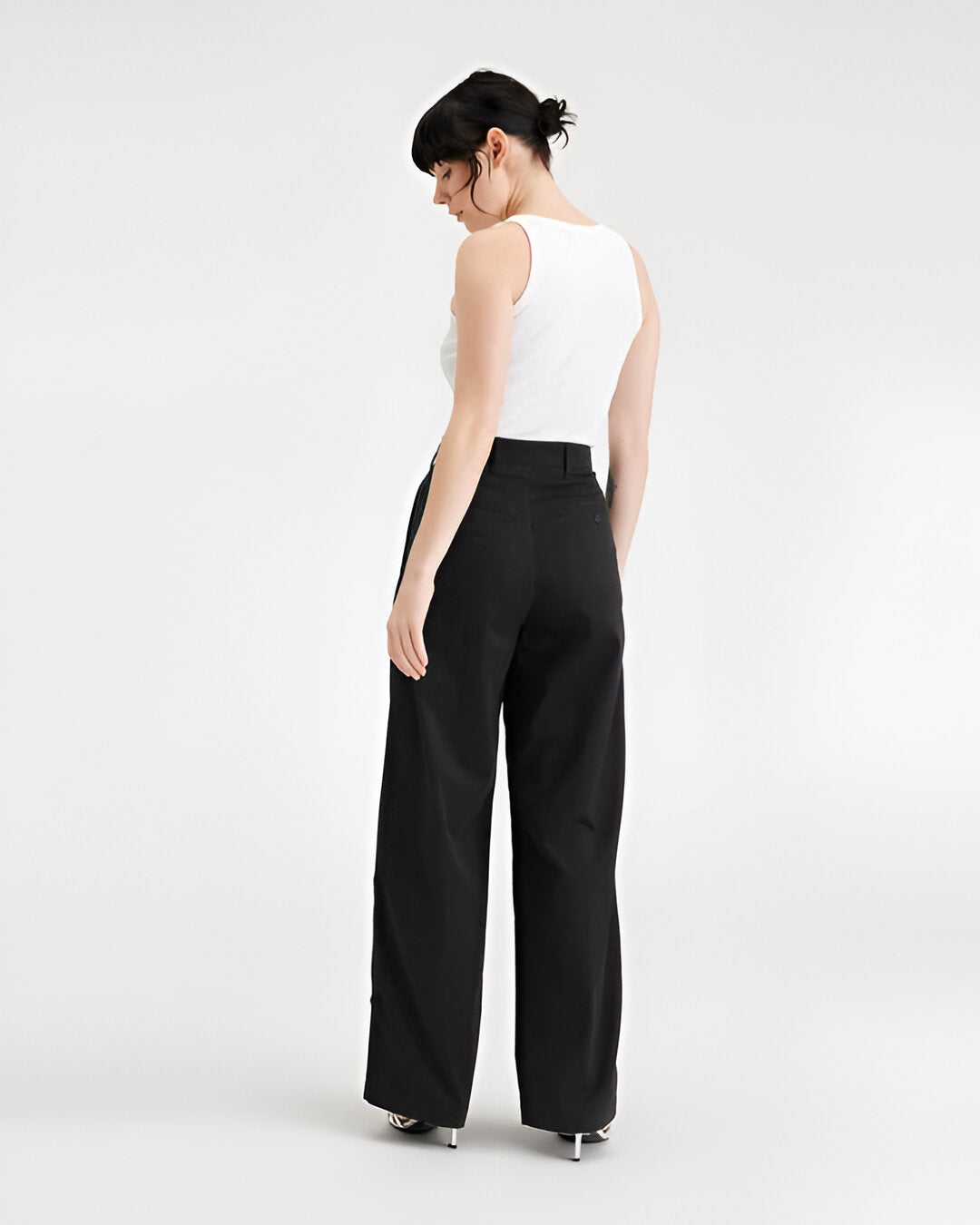 Women’s Pleated Chino High Wide Fit, Wide Leg