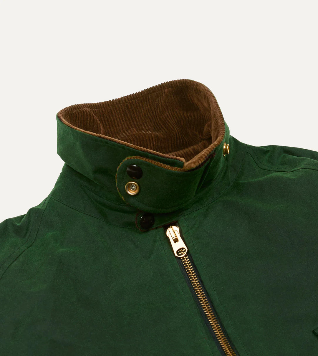 Men’s Waxed Coverall Jacket Corduroy Collar, Utility