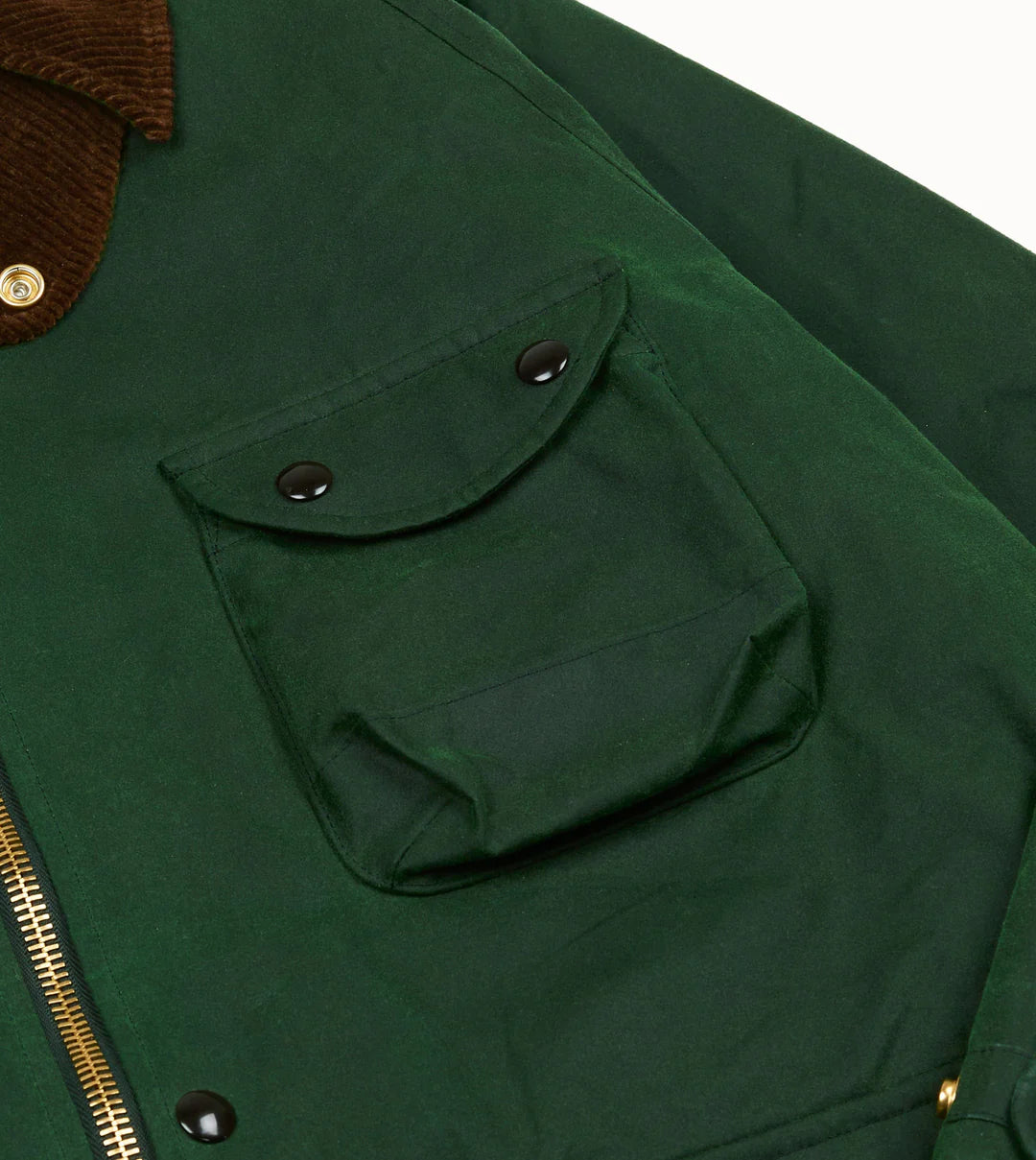 Men’s Waxed Coverall Jacket Corduroy Collar, Utility