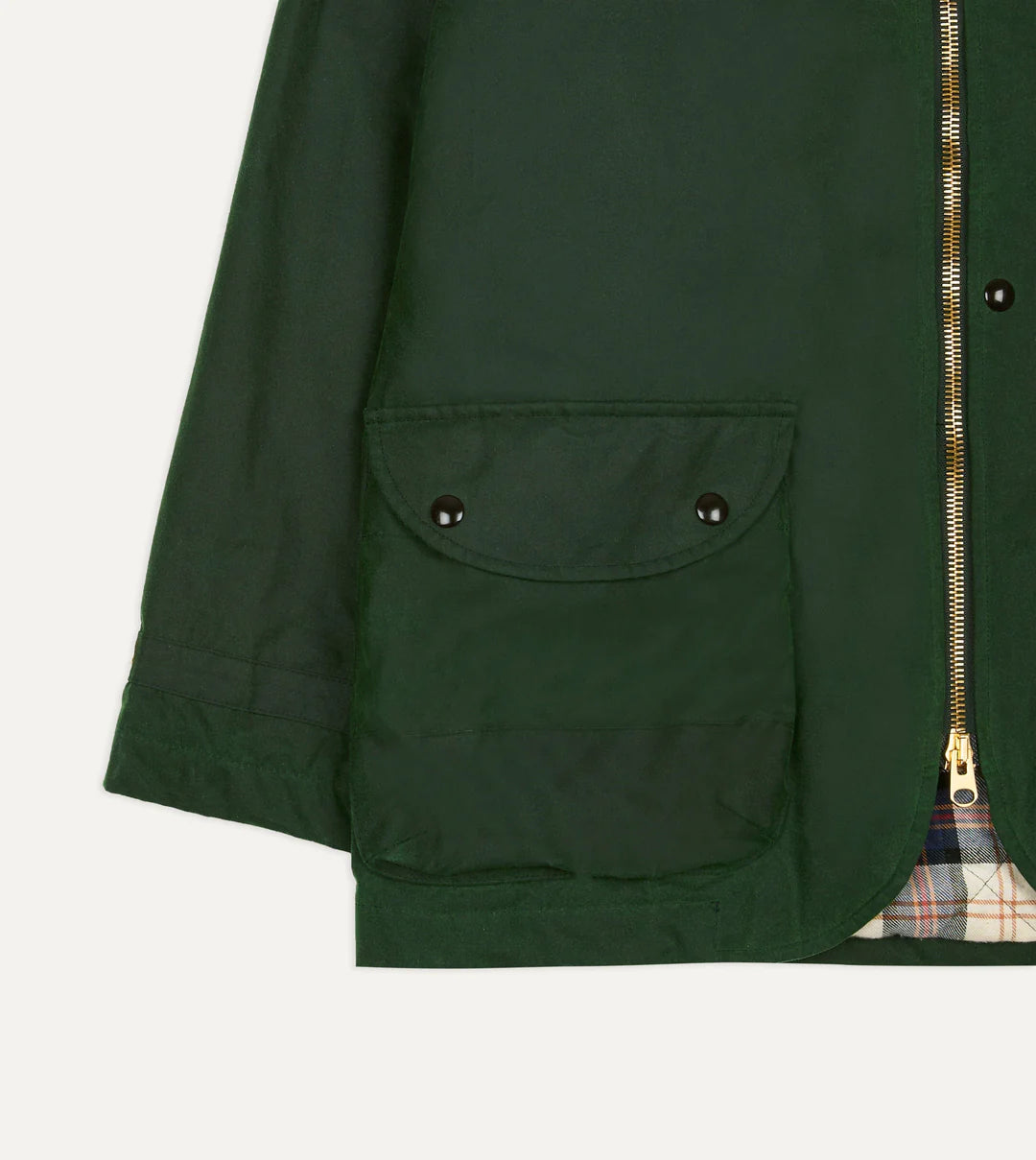 Men’s Waxed Coverall Jacket Corduroy Collar, Utility