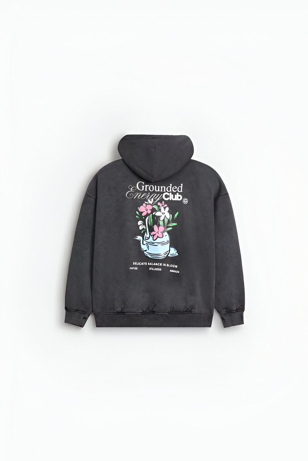 Women’s Washed-Out Graphic Hoodie, Kangaroo Pocket