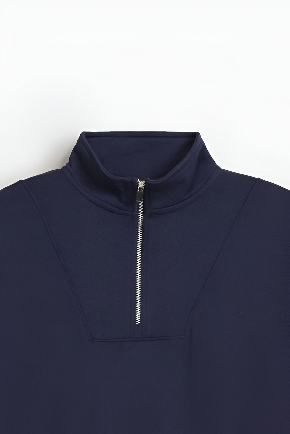 Men’s Basic Quarter Zip-Up Sweatshirt, Soft Long Sleeve