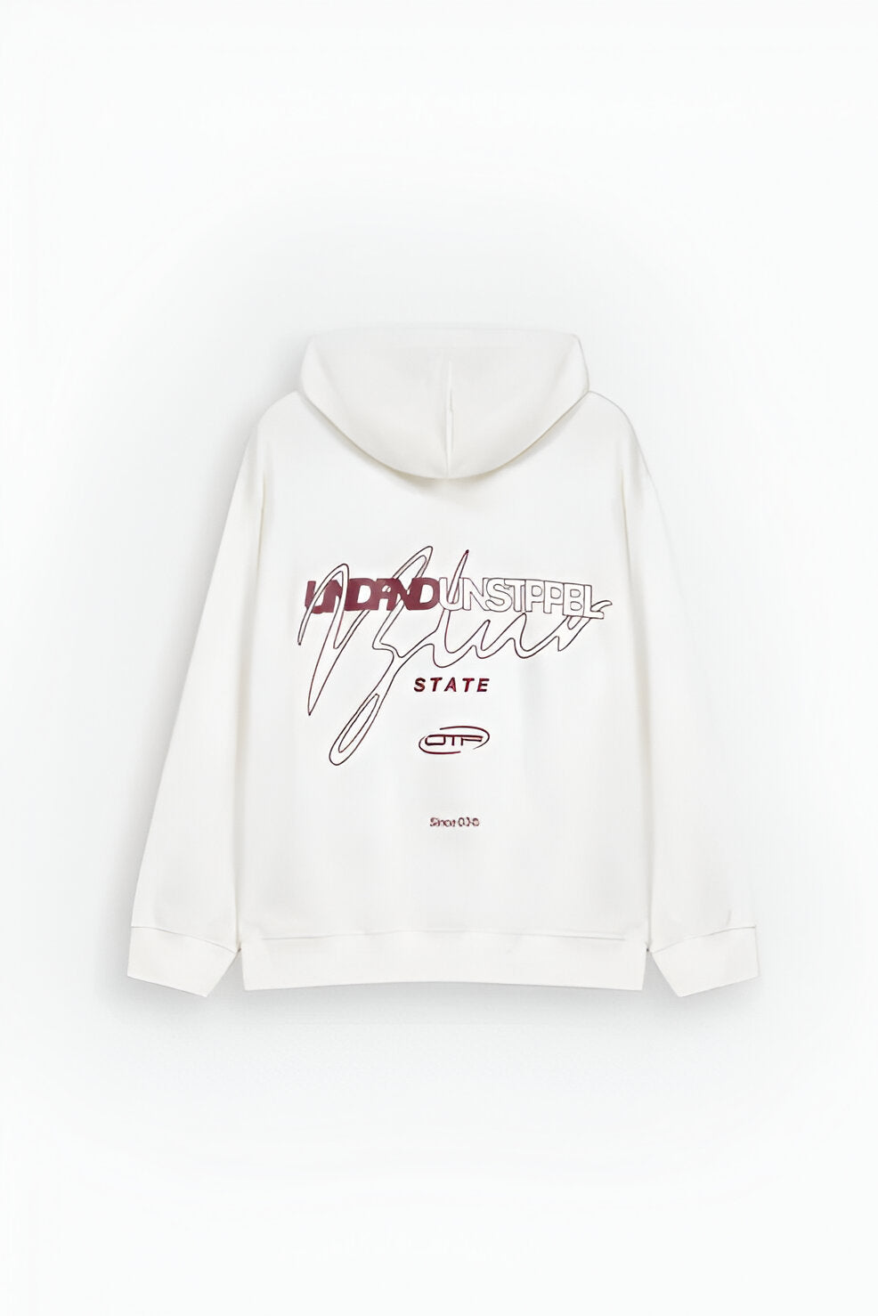 Men’s Slogan Print Hoodie, Kangaroo Pocket