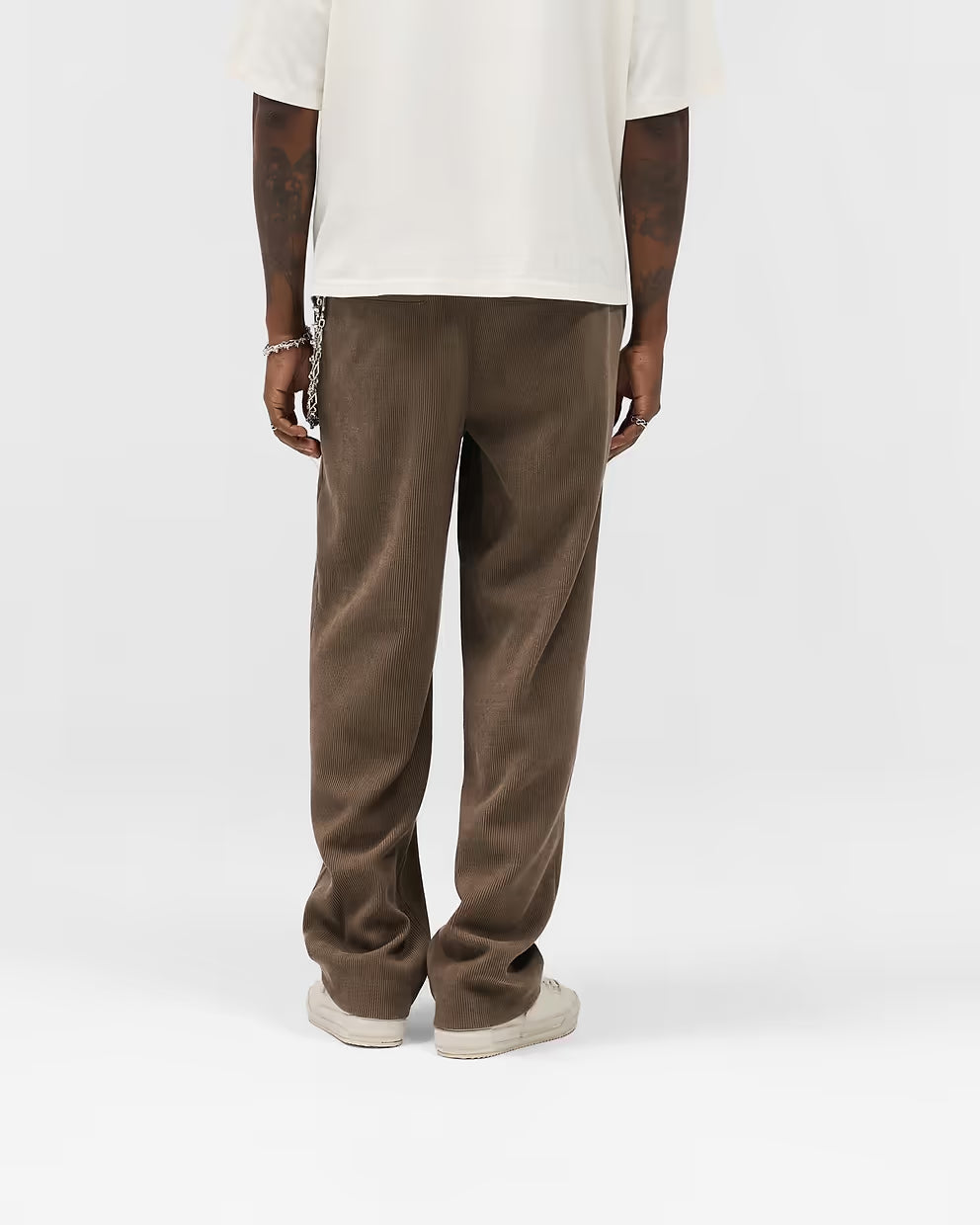 Men’s Ribbed Hybrid Brown Pant Clove, Stretch Comfort