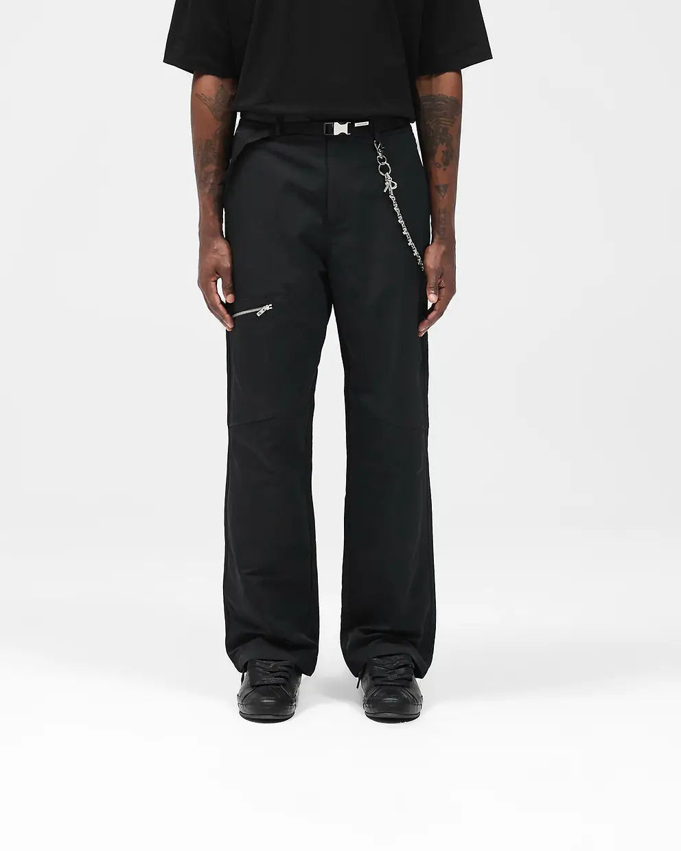 Men’s Nylon Workwear Pant Jet Black, Cargo Pocket