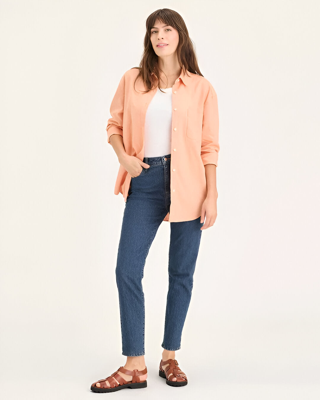 Women’s 5-Pocket High Slim Fit Jeans, Stretch Denim