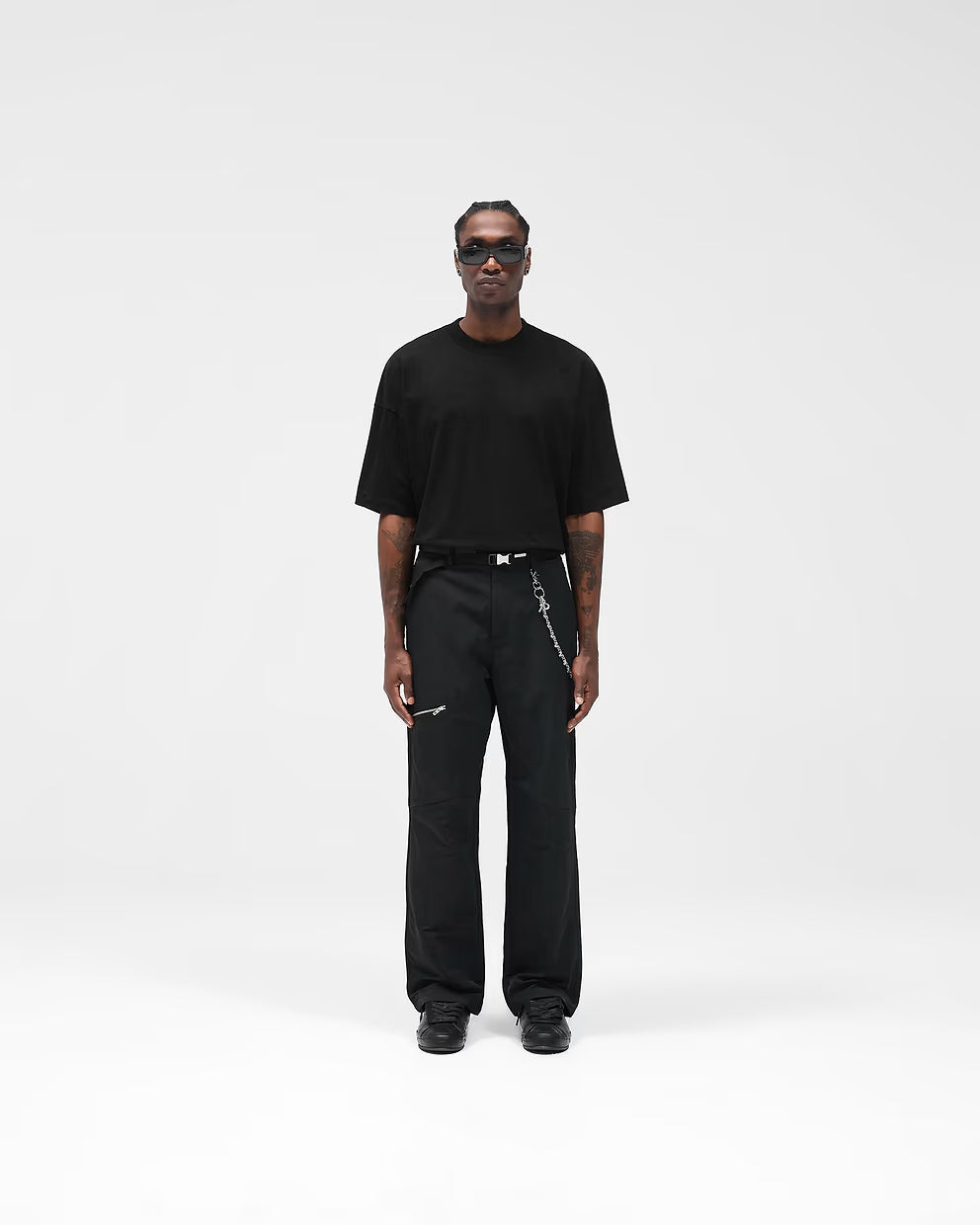 Men’s Nylon Workwear Pant Jet Black, Cargo Pocket