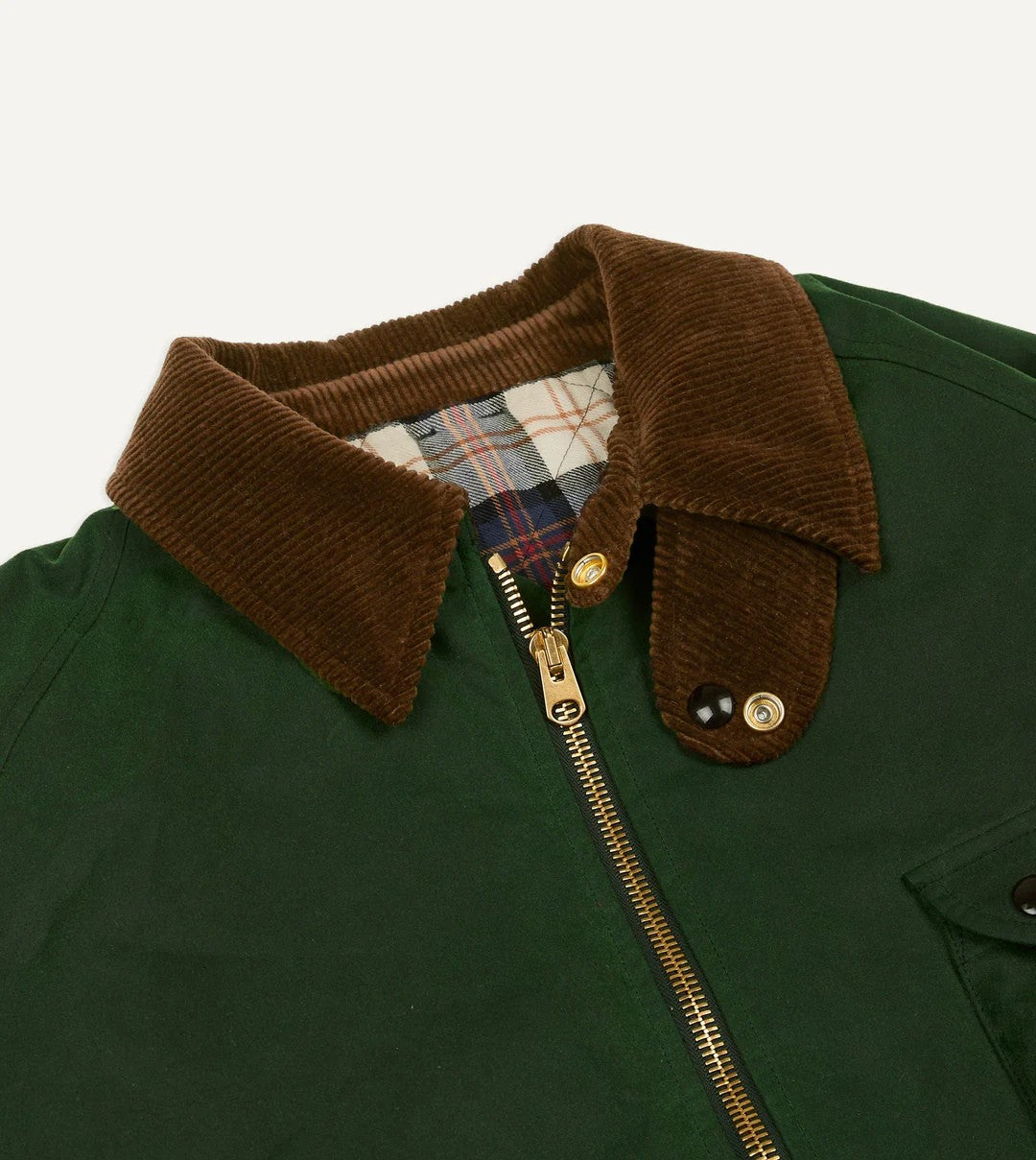 Men’s Waxed Coverall Jacket Corduroy Collar, Utility