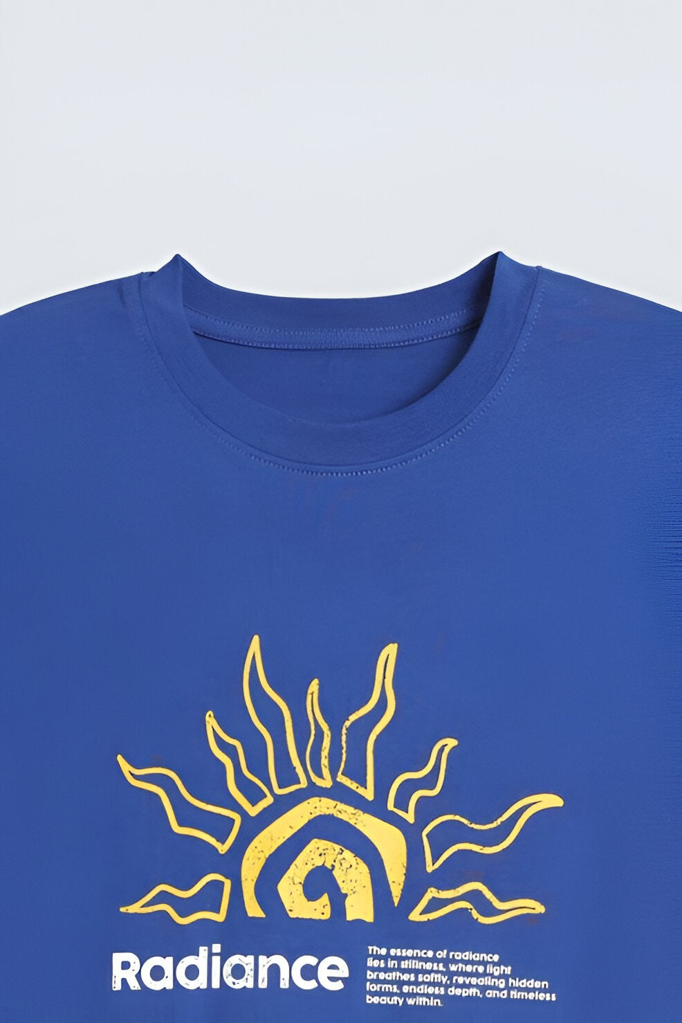 Men’s Graphic T-Shirt With Label Patch, Crew Neck