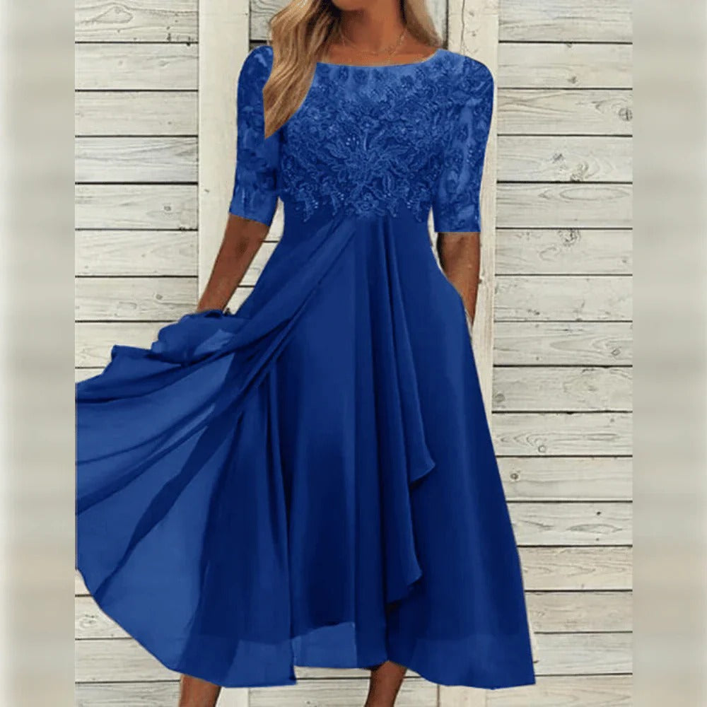 Women's Tailored Dress with Breathable Fabric and Flattering Fit for Special Events