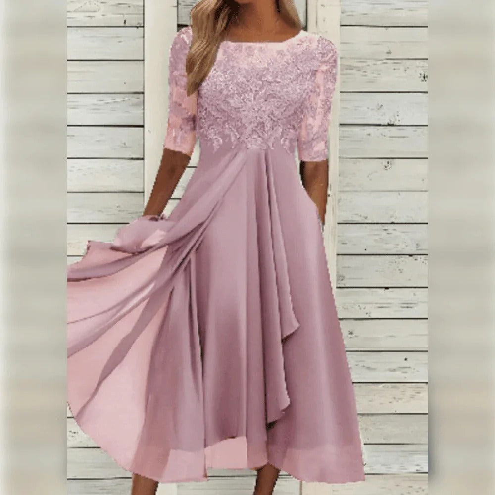 Women's Tailored Dress with Breathable Fabric and Flattering Fit for Special Events