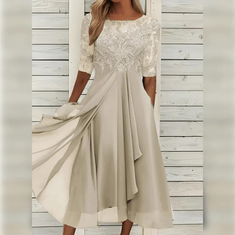 Women's Tailored Dress with Breathable Fabric and Flattering Fit for Special Events