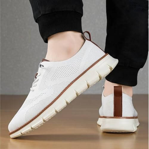 Business Casual Knit Shoes with Wide Toe Box and Slip On Design