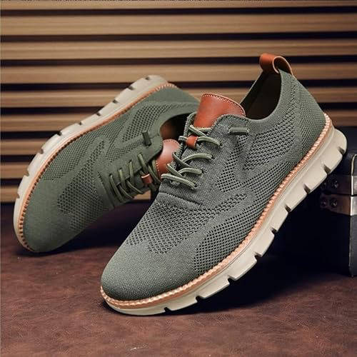 Business Casual Knit Shoes with Wide Toe Box and Slip On Design