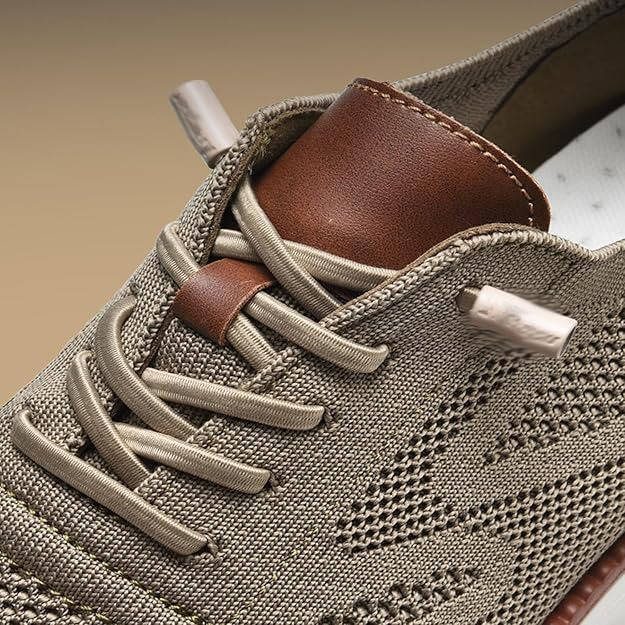 Business Casual Knit Shoes with Wide Toe Box and Slip On Design