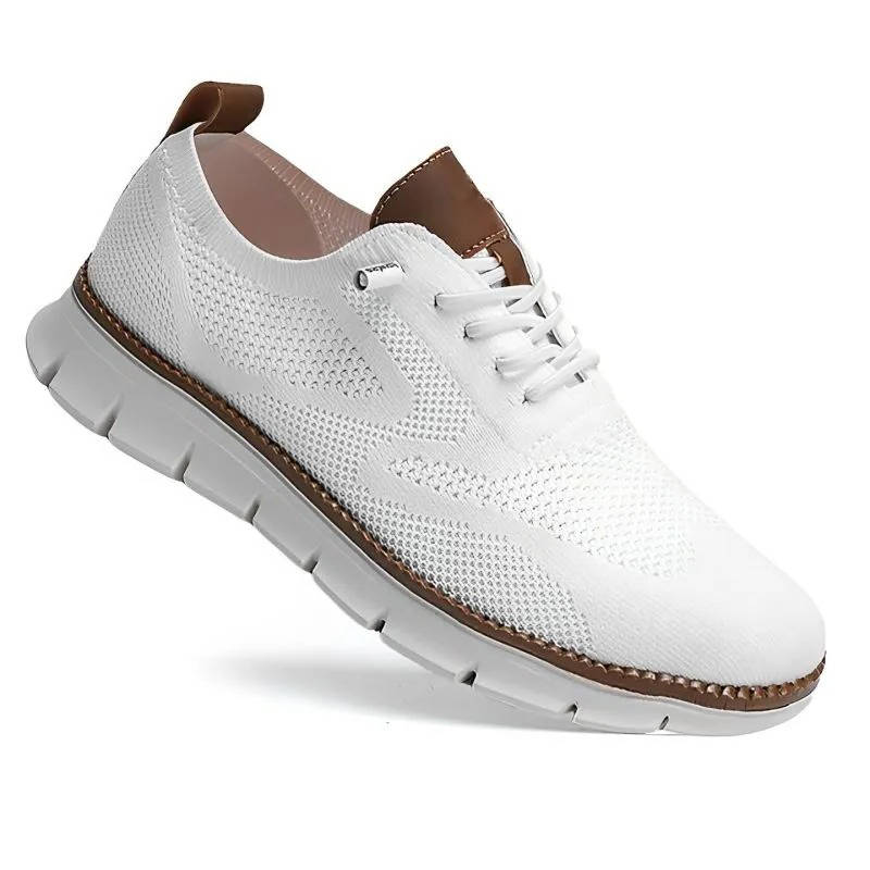 Business Casual Knit Shoes with Wide Toe Box and Slip On Design