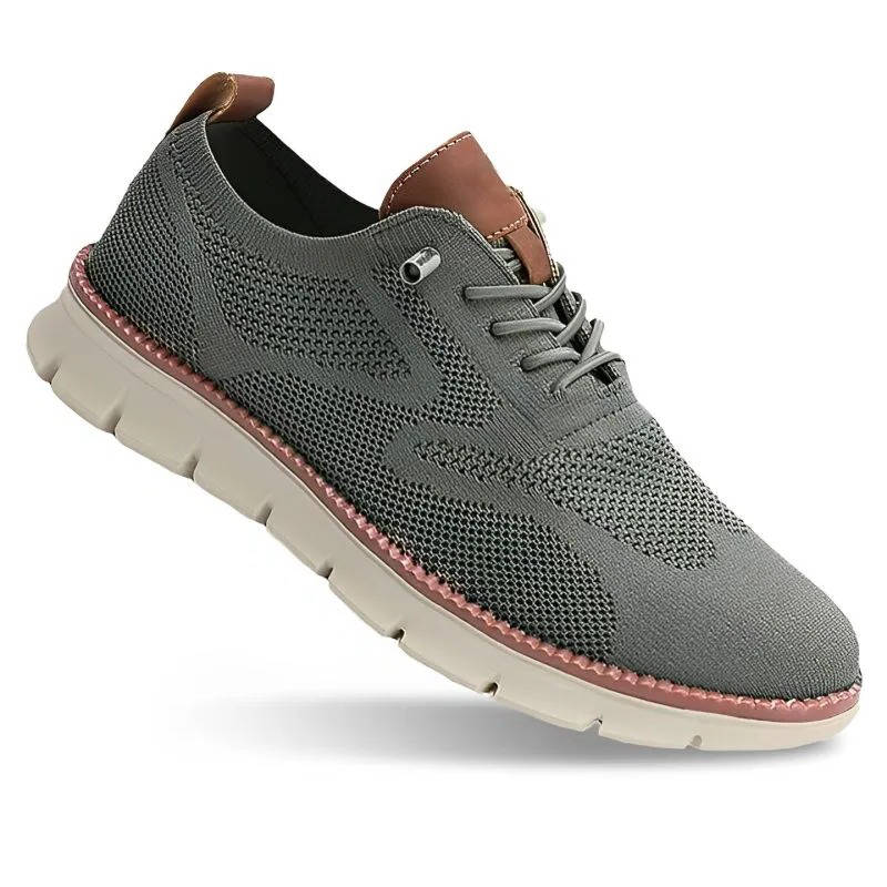 Business Casual Knit Shoes with Wide Toe Box and Slip On Design