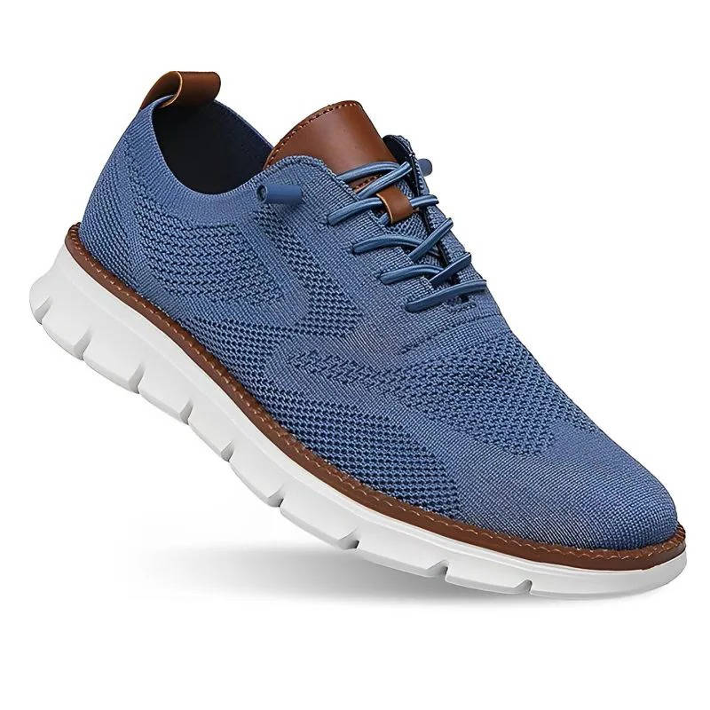 Business Casual Knit Shoes with Wide Toe Box and Slip On Design