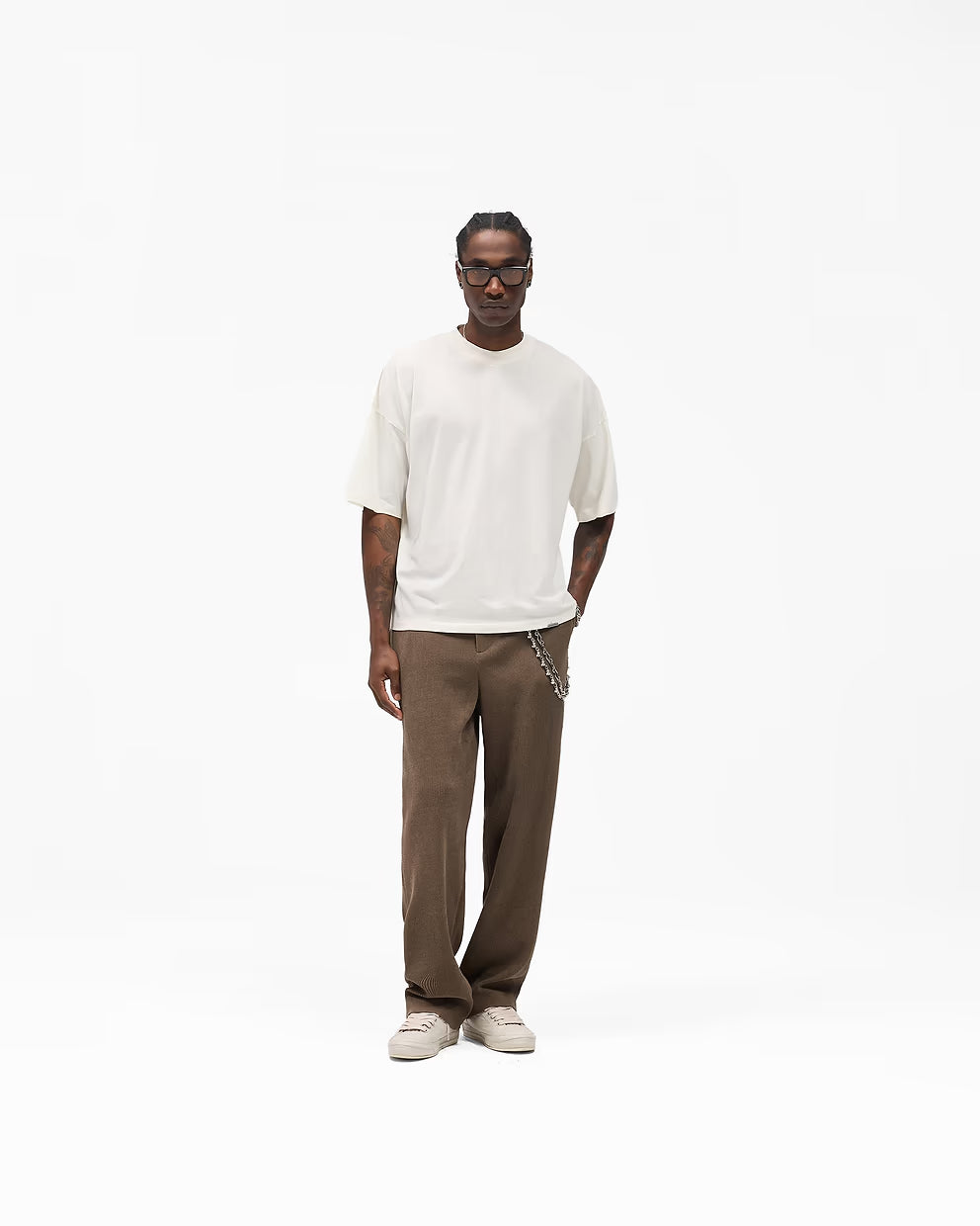 Men’s Ribbed Hybrid Brown Pant Clove, Stretch Comfort